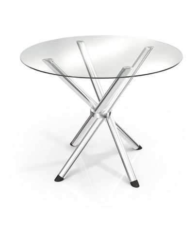  Mesa Delos redonda 95CM cromada