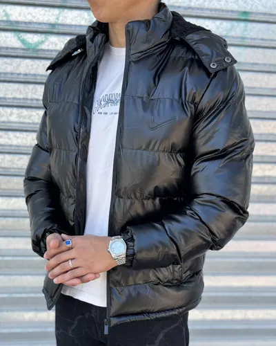 Campera NK c/ piel Brillosa