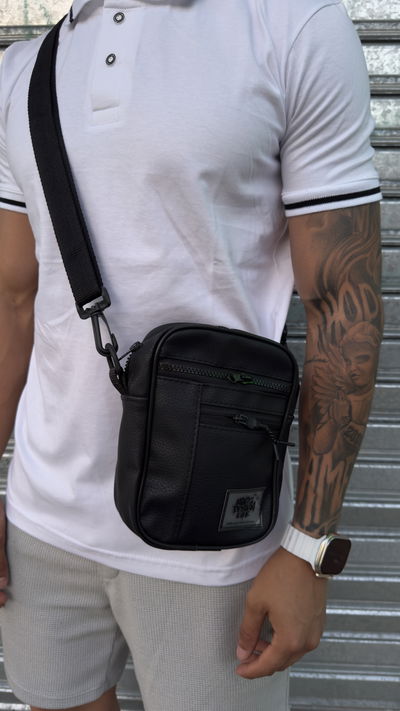 Morral MIGZ - 3 cierres | CUERO NEGRO