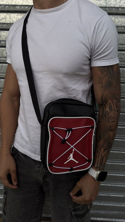Morral Jordan | NEGRO c/ ROJO y BLANCO
