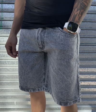 Bermuda Baggy Nevado | Gris oscuro