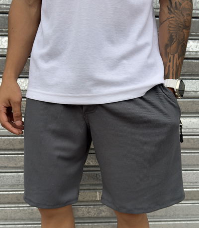 Bermuda Panal c/ cierre | GRIS OSCURO