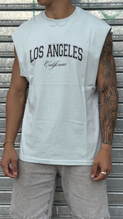Musculosa Los Angeles Oversize | Celeste