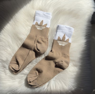 Medias Add c/ Logo | BEIGE c/ BLANCO