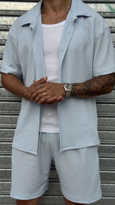 Conjunto Waffle Camisa | CELESTE