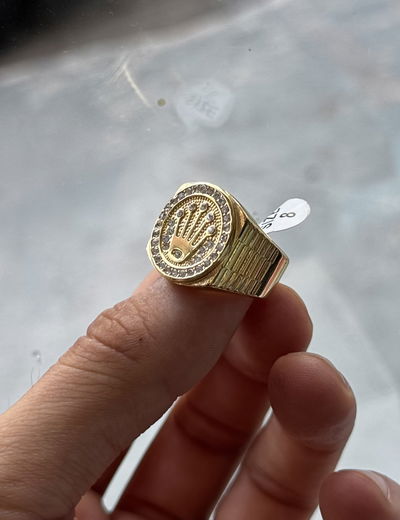 Anillo Rolex Endiamantado | DORADO