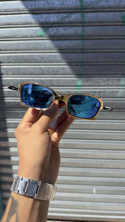 Lentes Brasil | ORO c/ AZUL