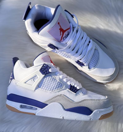 JORDAN RETRO 4 | BLANCO c/ AZUL