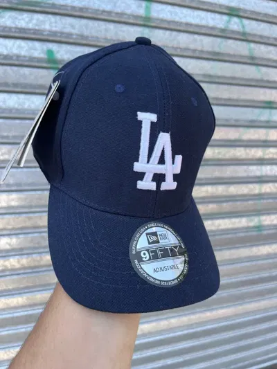 Gorra LA Regulable Curva | AZUL c/ BLANCO