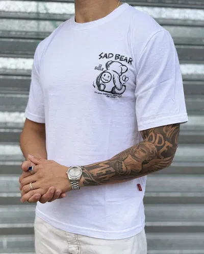 Remera SadBear | BLANCO