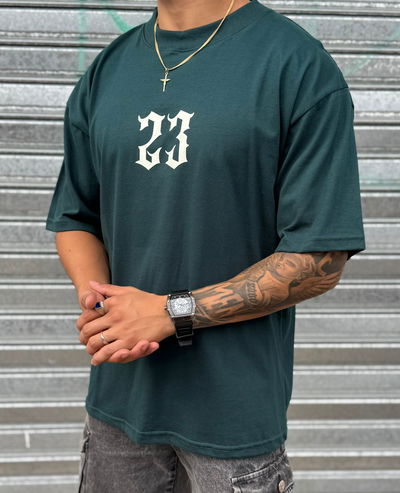 Remera Oversize 23 | VERDE OSCURO