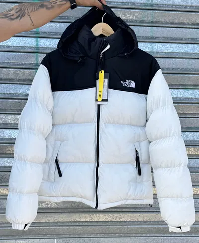 Campera Puffer The North Face | BLANCO c/ NEGRO
