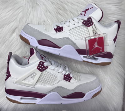 JORDAN RETRO 4 | BLANCO c/ BORDO