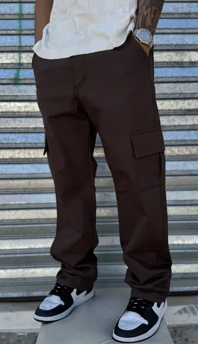 Pantalon Cargo Mom | MARRON