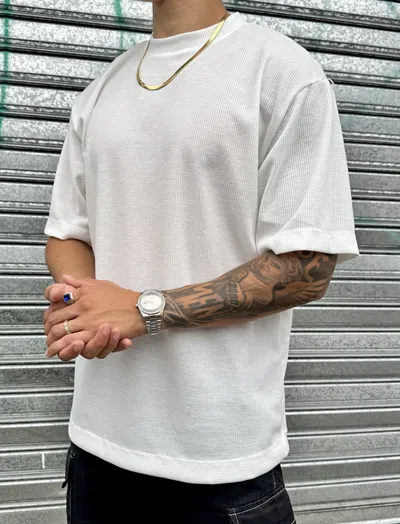 Remera Oversize Panal | BLANCO