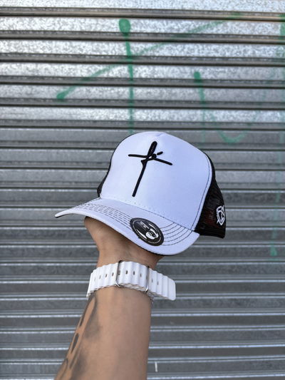 Gorra FE Regulable Curva | BLANCO c/ NEGRO