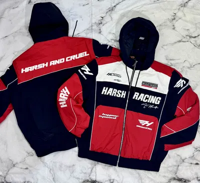 Campera Harsh Racing | NEGRO c/ ROJO y BLANCO