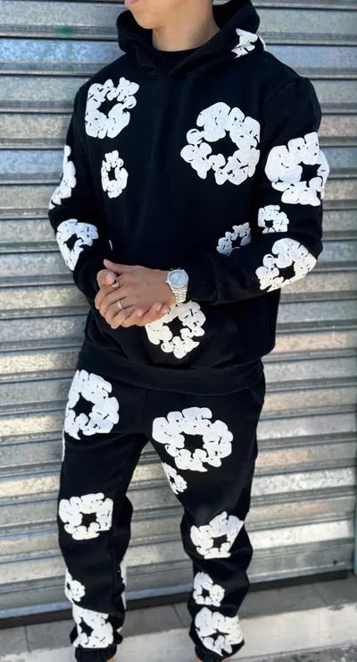 Conjunto Denim DRIP | NEGRO c/ BLANCO