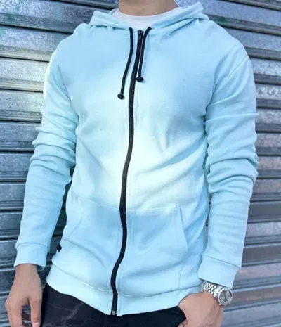 Campera Basica Algodón | CELESTE