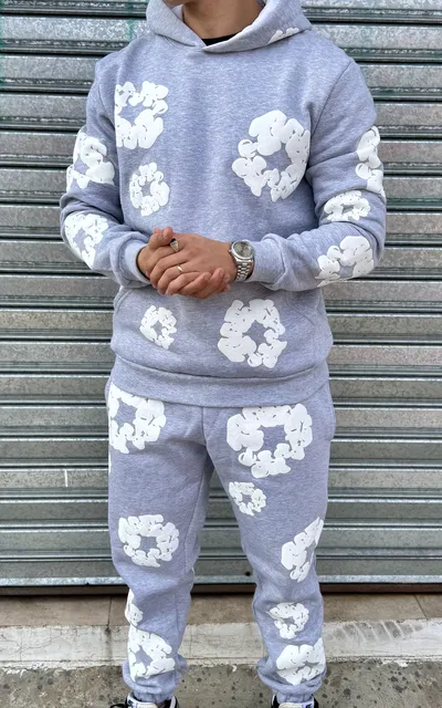 Conjunto Denim DRIP | GRIS c/ BLANCO