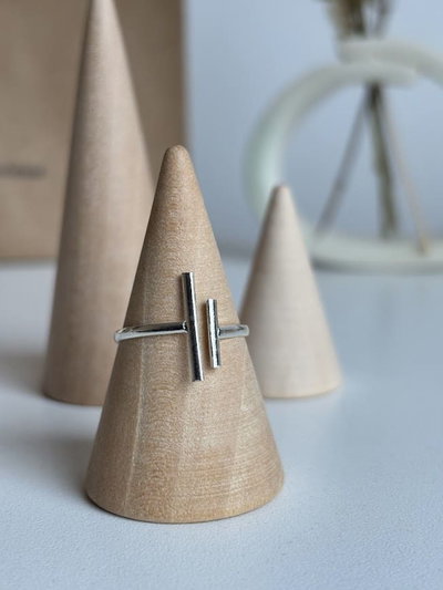 Anillo doble barrita | regulable