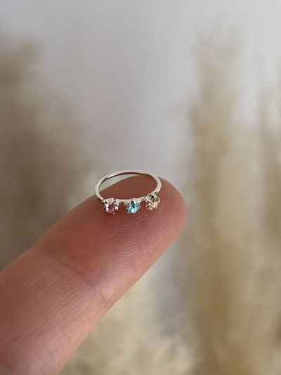 Argollita triple color 1 cm (unidad)