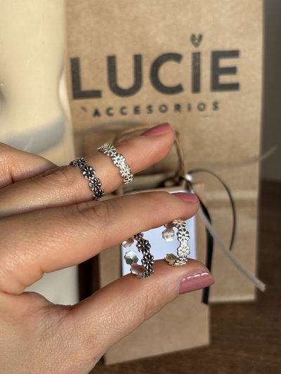 Anillo midi flower