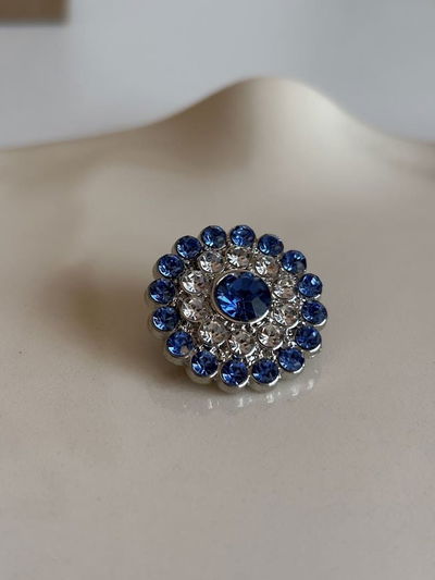 Pin escarapela circulito strass