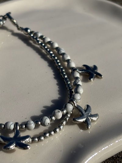 Tobillera Kalia white