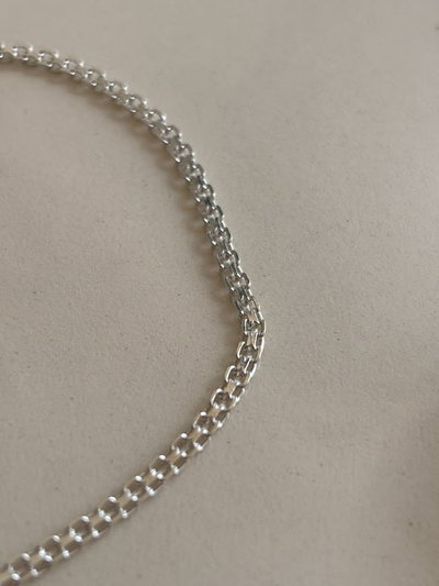 Pulsera de plata eslabones