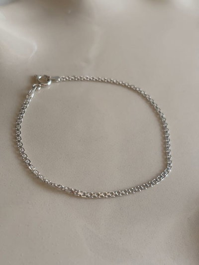 Pulsera de plata eslabones