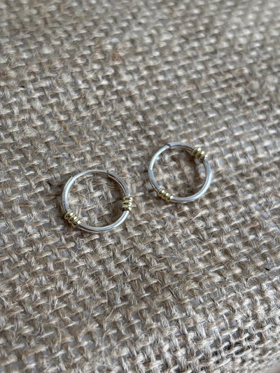 Argollas Fiamma con oro