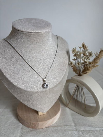 Círculo drop con cadena veneciana | plata 925