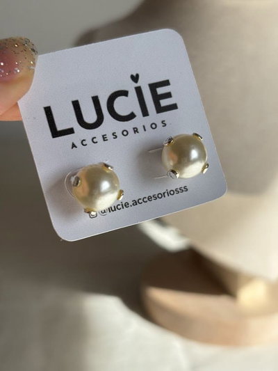 Aros pasantes perla 10 mm | Plata 925