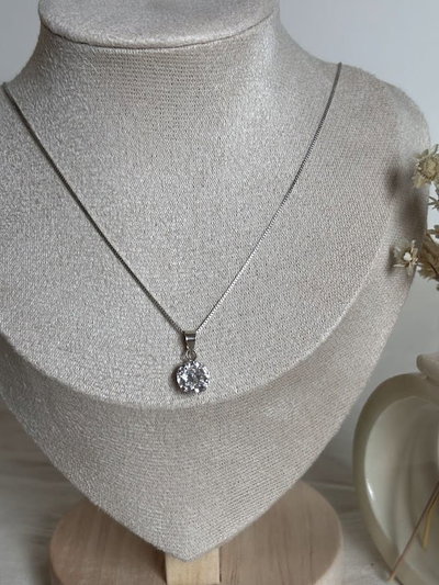 Círculo drop con cadena veneciana | plata 925