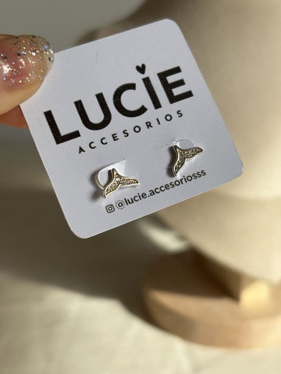 Aros Whale micropavé | Plata 925