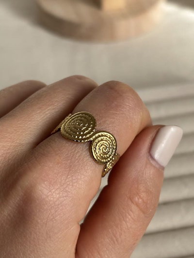 Anillo Amalia gold regulable