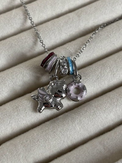 Collar Unicornio silver