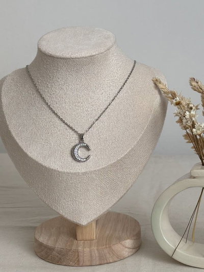 Collar Moon micropavé
