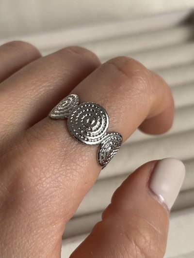 Anillo Amalia silver regulable