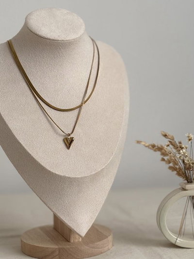 Collar doble Jessie gold