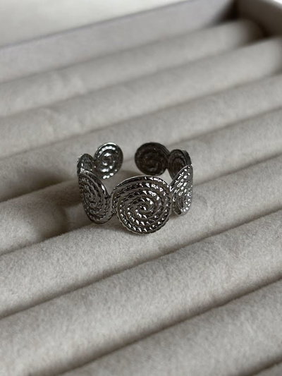 Anillo Amalia silver regulable