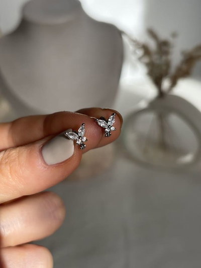 Argollas mini Miley silver