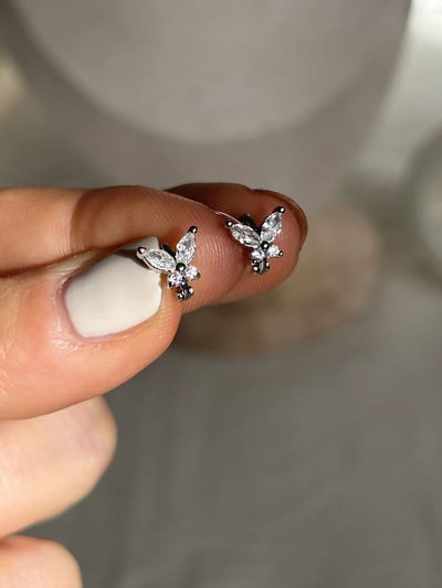 Argollas mini Miley silver