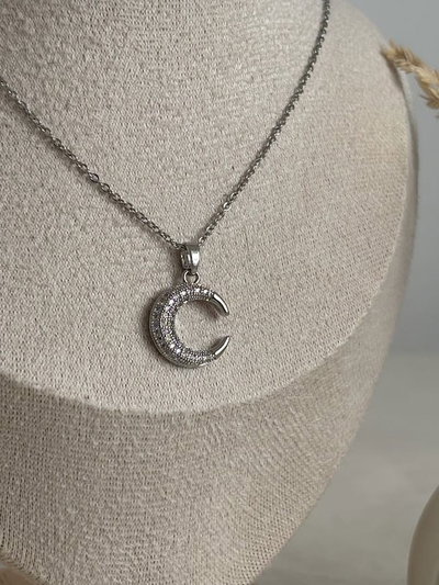 Collar Moon micropavé