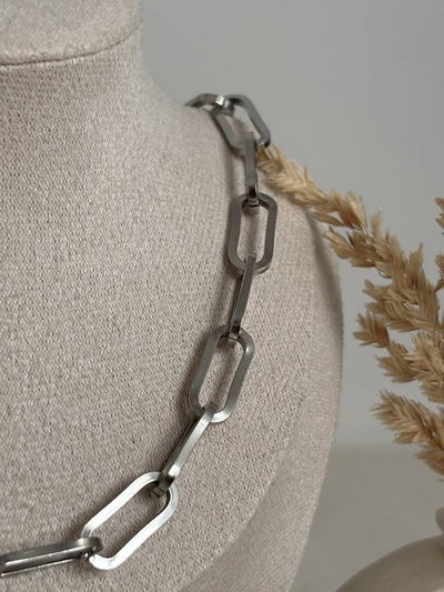 Collar Eslabón clasic silver