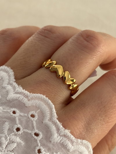 Anillo Amore gold regulable