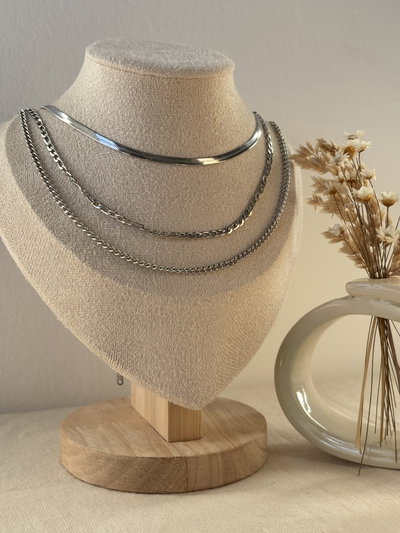 Collar triple Beka silver