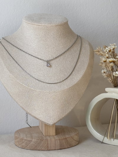 Collar doble Luli silver