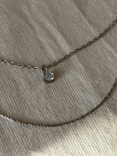 Collar doble Luli silver